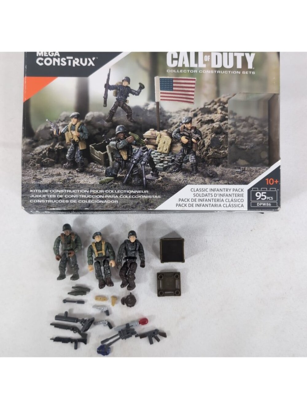Mega Construx Call of Duty DPW86 Classic Infantry Pack Set INCOMPLETE Collector